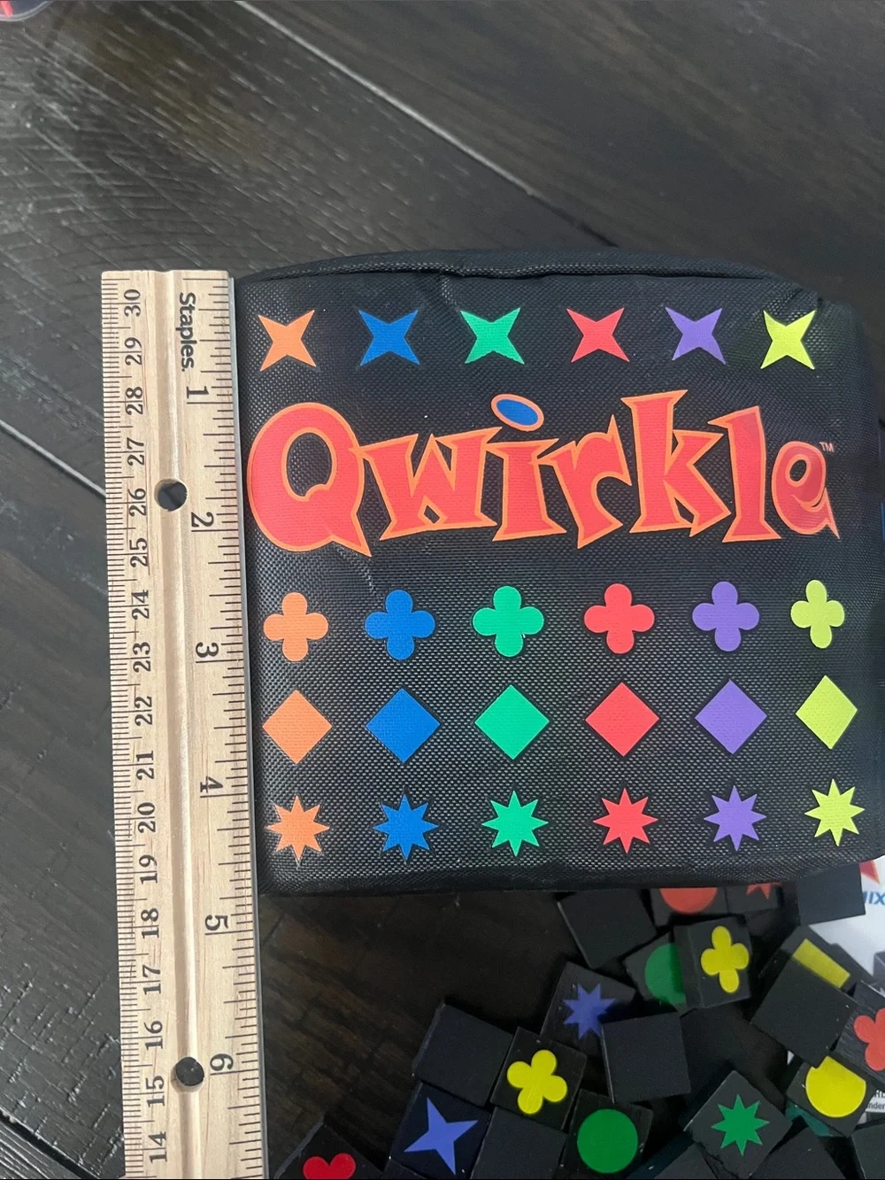 Soft Travel Game - Black with Multicolor Shapes